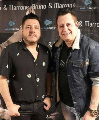 Bruno fez questão de incluir Marrone simbolicamente no show. (Foto: Instagram)