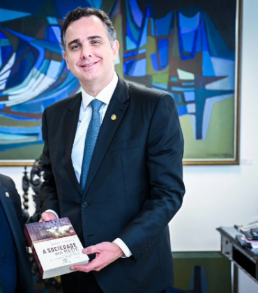 Após a reunião, Pacheco encontrou Arthur Lira. (Foto: Instagram)