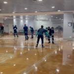 Aeroporto de Porto Alegre passa por limpeza. (Foto: Instagram)
