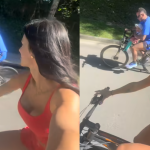 Neymar mostra primeiro passeio de bicicleta de Mavie: "Capotou" (Foto: Instagram)