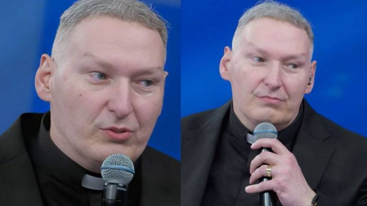 Padre Marcelo Rossi revela se perdoou mulher após empurrão durante missa. (Foto: Globo)