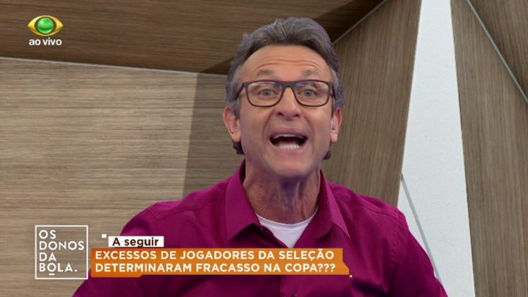 O apresentador foi condenado após ter chamado o ex-contratado da RedeTV! de "homofóbico" em seu programa, 'Os Donos da Bola'. (Foto: Band)
