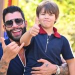 O vídeo publicado por Andressa Suita, no dia 1º de julho, mostrando seu filho Gabriel, de 7 anos, dirigindo um carro, gerou polêmica nas redes sociais. (Foto Instagram)