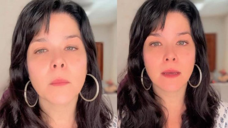 Aline tentou acalmar o filho após o episódio. (Foto: Instagram)