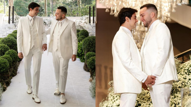 Lucas Rangel celebra quatro meses de casamento com Lucas Bley e faz piada sobre os gastos: "Pagando até hoje" (Foto: Instagram)