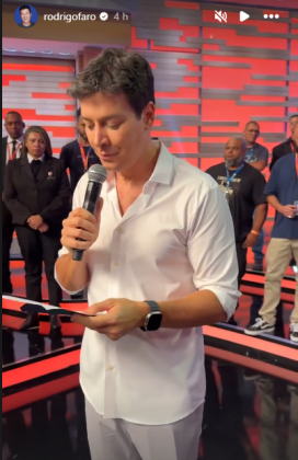 Ele encerrou o discurso com uma mensagem de gratidão e esperança. (Foto: Instagram)