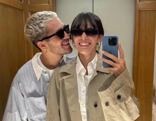 O casal aproveitou a festa em um clima descontraído. (Foto: Instagram)