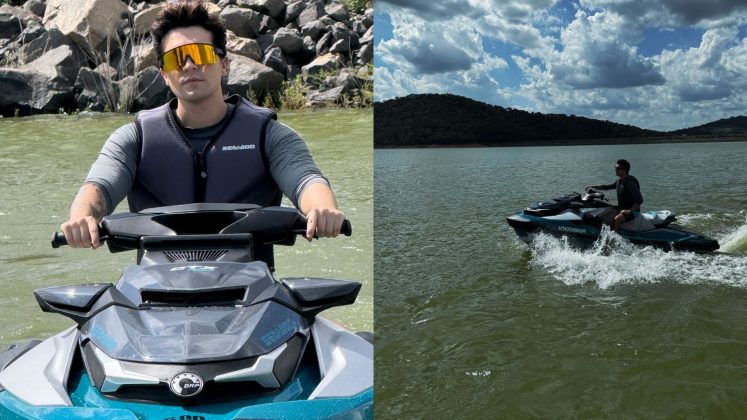 Luan Santana dirige UTV e jet ski em nova campanha: "Amo esportes aquáticos" (Foto: Instagram)