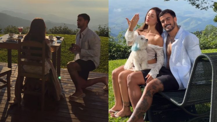 Ex-peões de 'A Fazenda', Nathalia Valente e Yuri Meirelles anunciam noivado: "Um sonho" (Foto: Instagram)
