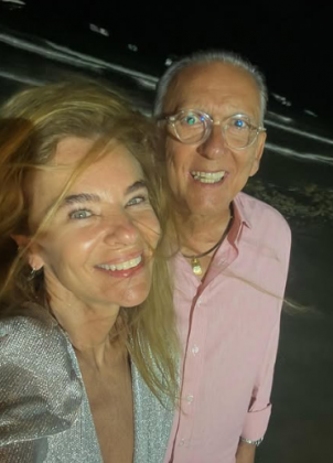 André Hernan e Fernanda Arantes atuaram como repórteres. (Foto: Instagram)