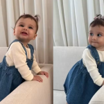 Amanda Kimberlly mostra filha com Neymar e se derrete: "Fernanda Torres atuando" (Foto: Instagram)