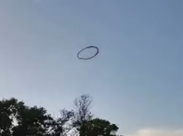 Anel misterioso no céu de Bonner Springs intriga moradores e viraliza nas redes sociais (Créditos: Reprodução)