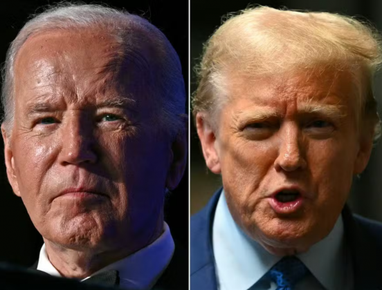 Trump culpa Joe Biden por queda no PIB. (Foto: Reprodução O Globo)