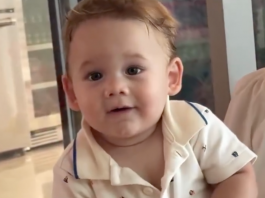 José Leonardo encanta a web ao tentar falar papai. (Foto: Instagram)
