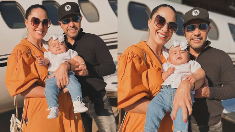 Zezé Di Camargo leva esposa e filha bebê em turnê: “Minhas duas princesas estão comigo” (Foto Instagram)