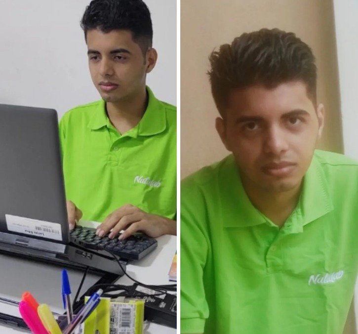 Lucas Almeida celebra sua primeira experiência profissional ao lado da mãe, que compartilhou a conquista com orgulho nas redes sociais. (Créditos: Reprodução) Lucas Almeida celebra sua primeira experiência profissional ao lado da mãe, que compartilhou a conquista com orgulho nas redes sociais. (Créditos: Reprodução)