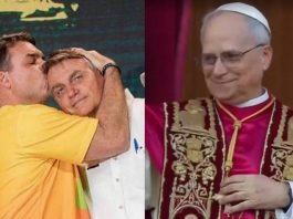 Flávio Bolsonaro vira piada na web após parabenizar o Papa Leão 14: "Ele é anti Trump" (Foto: Instagram/Globo)