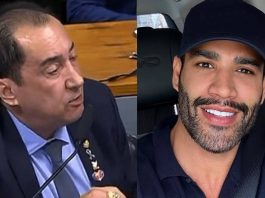 Kajuru afirma que Gusttavo Lima pediu para não ser chamado na CPI das Bets (Foto: YouTube/Instagram)
