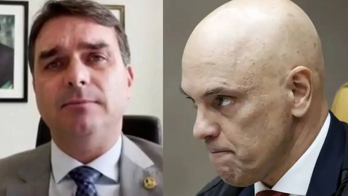 Flávio Bolsonaro compara Moraes a "câncer": "Inventa crimes e sufoca vítimas" (Foto: Instagram/Agência Brasil)