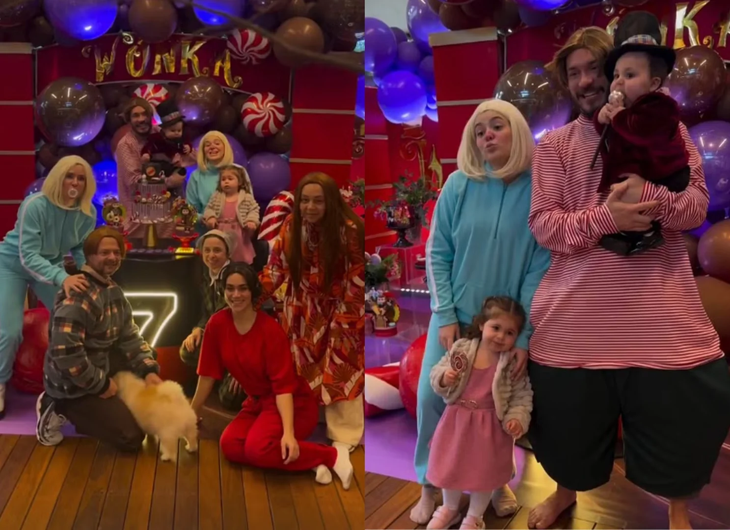 Viih Tube e Eliezer celebram 7 meses de Ravi com festa inspirada em ‘A Fantástica Fábrica de Chocolate’ (Foto: Instagram)