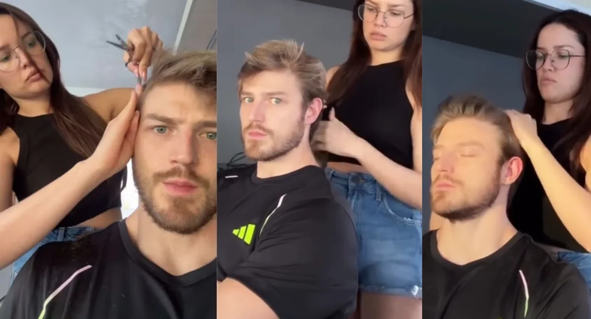 Juliette corta cabelo do noivo Kaique Cerveny e compartilha o resultado: “Respeita a mamacita” (Foto: Instagram)