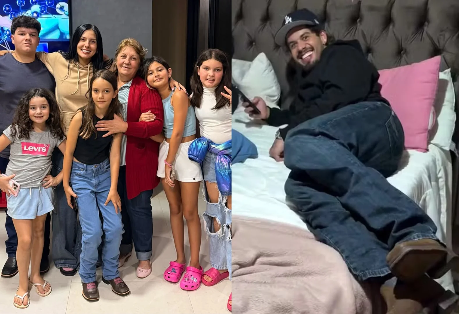 Ana Castela leva Zé Felipe para conhecer a avó: "Os netos" (Foto: Instagram)