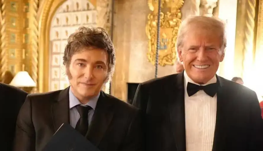 Trump afirma que Milei recebeu "muita ajuda" dos EUA nas eleições da Argentina (Foto: X)