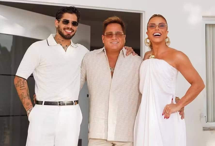 Poliana Rocha mostra momento entre Leonardo e Zé Felipe em meio a rumores (Foto: Instagram)