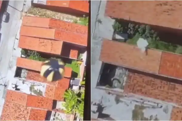 Criminosos lançam explosivo com drone em Fortaleza; um é detido