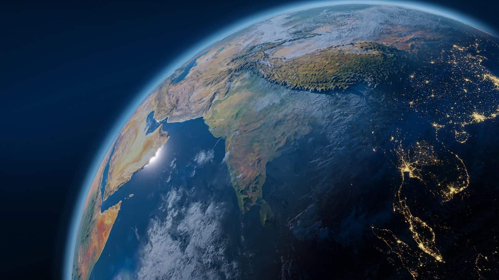 A Terra continua praticamente esférica, apesar das variações gravitacionais. (Créditos: Unsplash / Carl Wang)