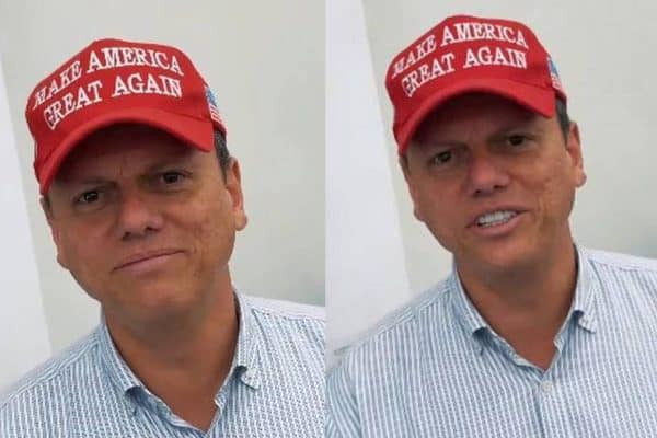 Tarcísio decreta que não usará mais símbolo de Trump após polêmica e explica motivo