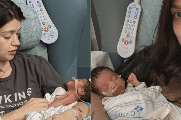 Mulher vai ao hospital achando que estava doente e sai de lá com uma filha nos braços