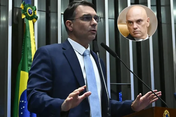 Flávio Bolsonaro exige que Cármen Lúcia vote pela abertura de investigação contra Moraes