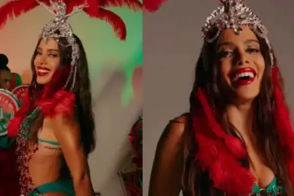 Anitta é coroada rainha de bateria da Grande Rio e promete ficar enquanto for desejada