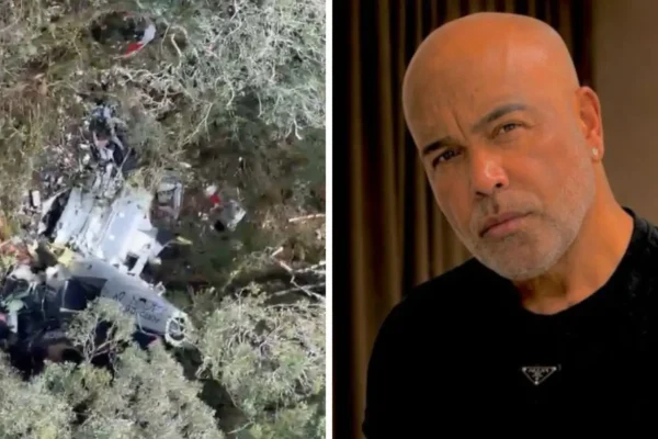 Imagens revelam local onde helicóptero com o cantor Rick foi encontrado
