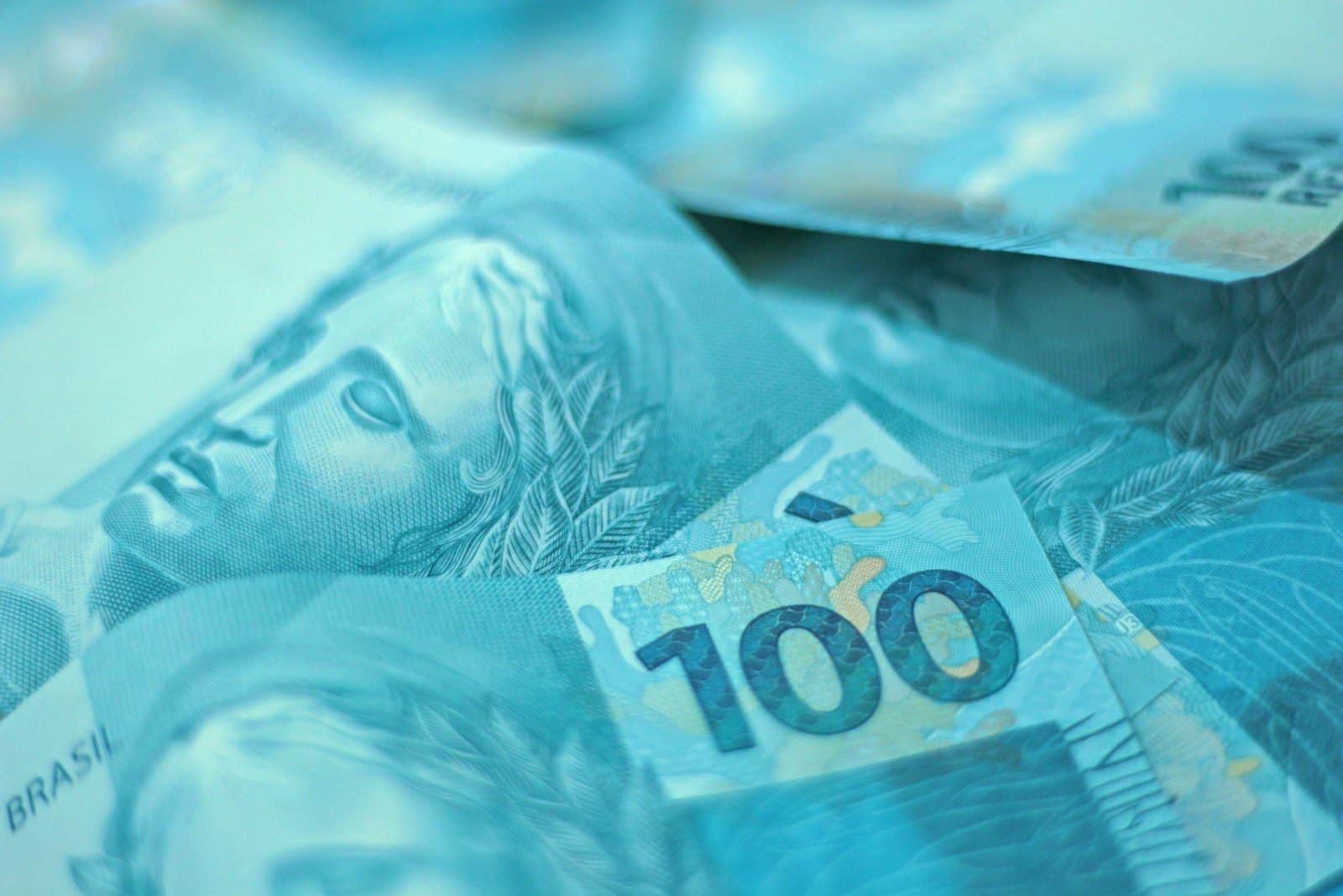 A close up of a bunch of money
