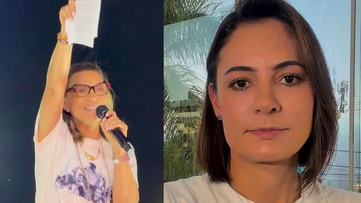 Janja cita Michelle como "Bolsonara" durante ato em Brasília: "Não voltaremos as trevas" (Foto: Instagram)