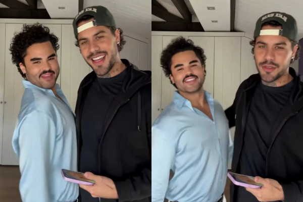 Zé Felipe e Lucas Guedez reagem a vídeo de IA que os mostra como casal