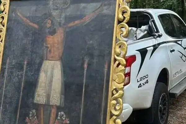 PF recupera pintura de Jesus Cristo no Rio de Janeiro considerada patrimônio do Peru